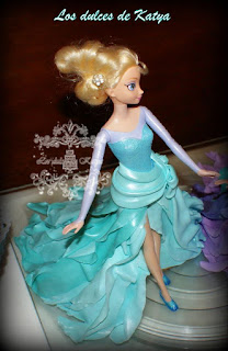 tarta muñeca Elsa