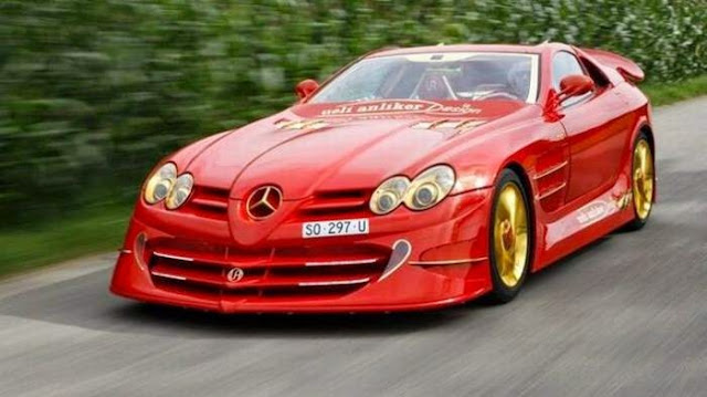 Red Gold Mercedes Benz SLR McLaren