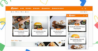 Foodify Elegant Food and Restaurant Blogger Template Free Download