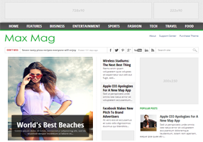 MaxMag Blogger Template