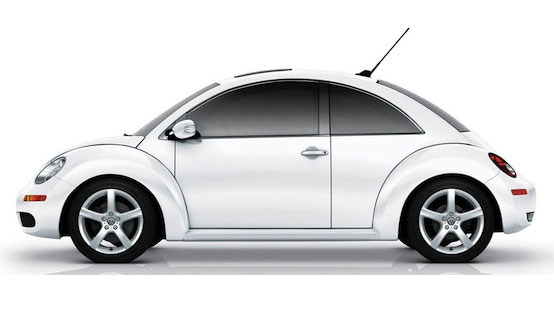 White 2012 VW beetle In 12 many years VW has constructed onetwo million 