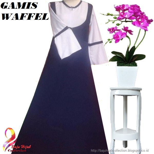 Gamis Waffel Dongker