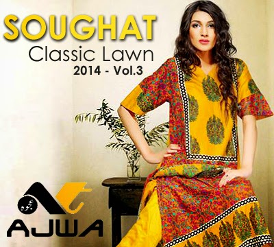 Soughat Classic Lawn -14 VOL-3 by Ajwa Textile