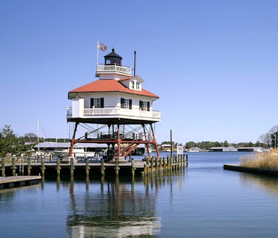 The Drum Point Lighthouse in Solomons Maryland