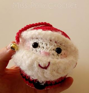 PATRON GRATIS BOLA DE NAVIDAD PAPA NOEL AMIGURUMI 56041