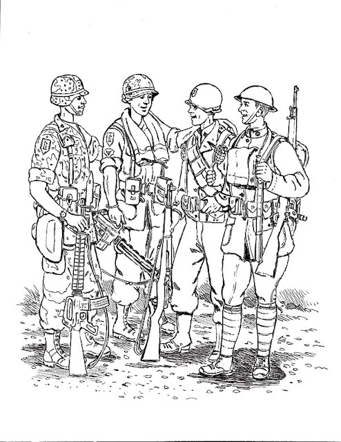 The Various Army And Soldier Image Coloring Pages