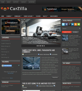 Carzilla blogger theme