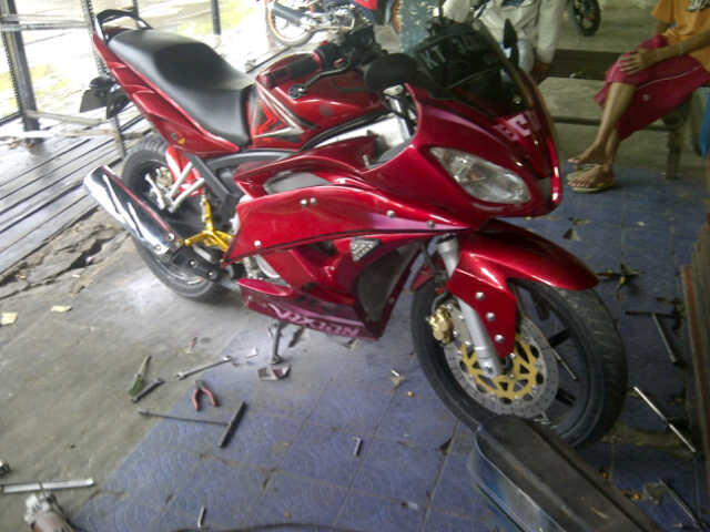 FAIRING R6 YAMAHA VIXION MERAH BONTANG KALTIM title=