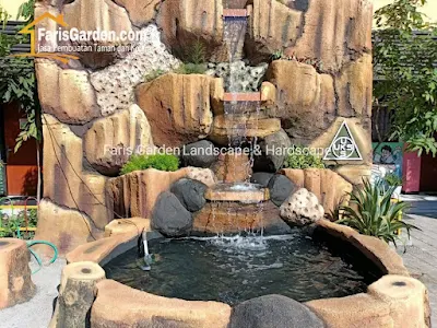 Tukang Kolam Dekorasi Air Terjun Mojokerto - Jasa Pembuatan Relief Tebing di Mojokerto