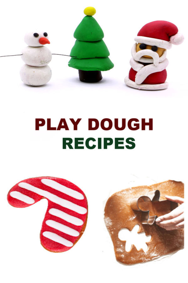 PLAY DOUGH RECIPES: Easy recipes for Christmas play dough (Gingerbread, candy cane, sugar cookie, & more!) #playdough #playdoughrecipe #playdoughrecipenocook #christmasplaydough #christmasplaydoughrecipe #playdoughrecipeeasy #growingajeweledrose