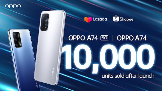 SIRI RANGKAIAN OPPO A74 CIPTA JUALAN CAPAI 10,000 UNIT