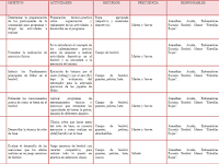 Ejemplo De Plan De Accion De Un Proyecto Comunitario