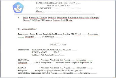  Pada kesemapatan ini ijinkan kami sebagai admin blog yang memuta berbagai administrasi Download Contoh Peraturan Akademik di SD (Sekolah Dasar)