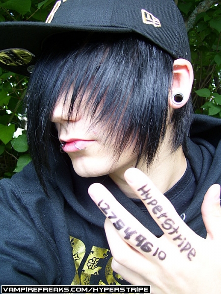 Black Emo Hair for Boys.