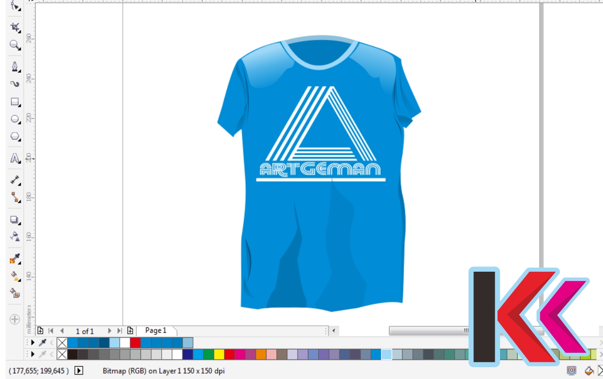  Cara Membuat Desain Baju dan Kaos Distro Dengan Coreldraw 