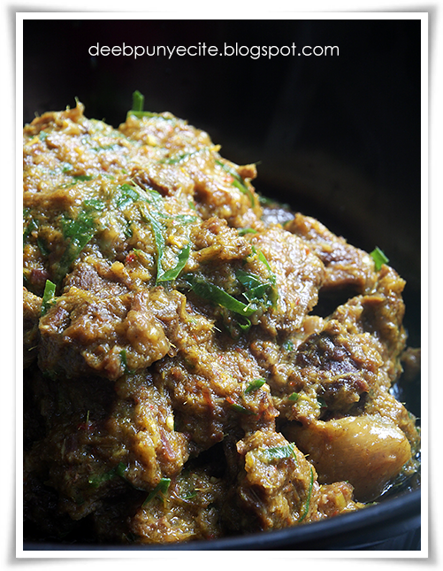 DeebPunyeCite: Resepi: Rendang Pedas Wan Dolly