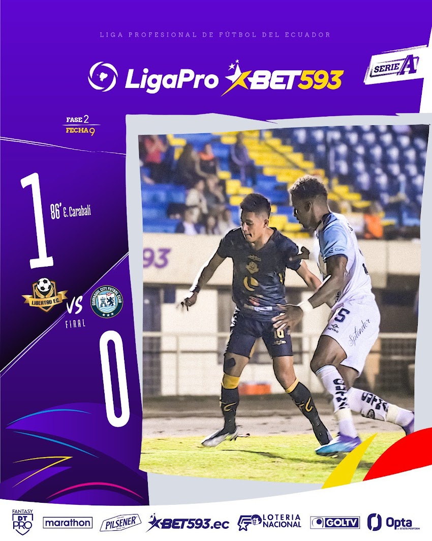 Libertad FC derrota 1-0 a Guayaquil City