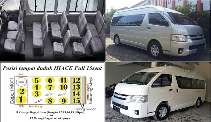 Harga Sewa Mobil Toyota Hiace Surabaya