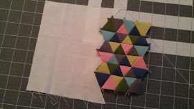 Make Modern mini mini triangle quilt