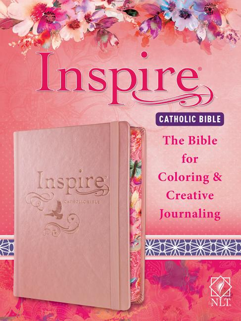 Tyndale NLT Inspire Catholic Bible (Hardcover, Rose Gold): 