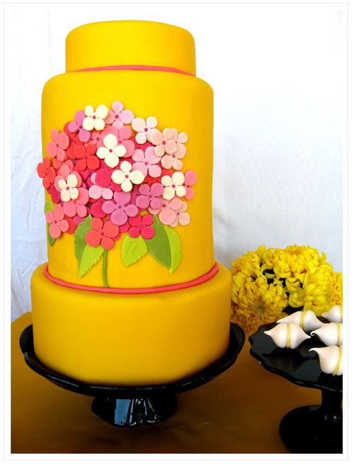 Yellow Wedding Cakes Cake Picture