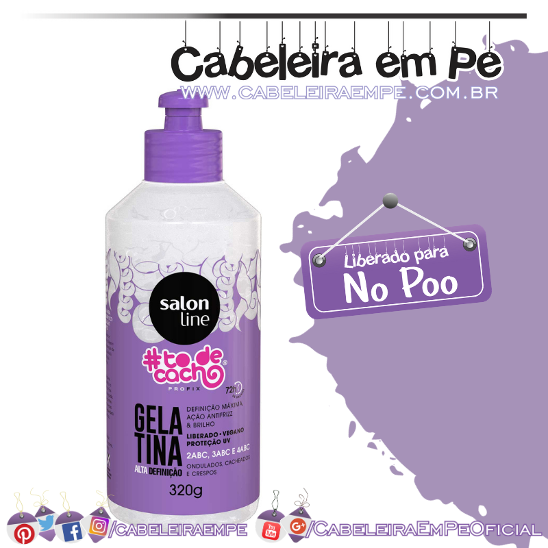 Gelatina Alta Definição #todecacho Profix - Salon Line (No Poo)
