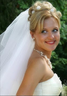 wedding updos with veil 2011