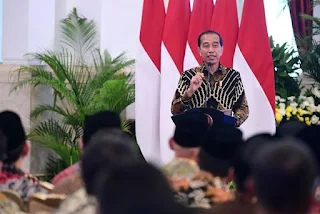Presiden Joko Widodo Membuka Rapat Kerja Tahun 2023 dan Milad Ke-6 Badan Pengelola Keuangan Haji