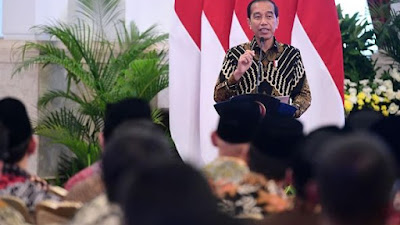 Presiden Joko Widodo Membuka Rapat Kerja Tahun 2023 dan Milad Ke-6 Badan Pengelola Keuangan Haji