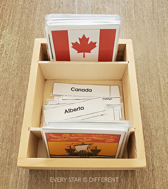 Canada Flags Nomenclature Cards