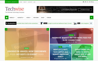 Techwise - Technology magazine blogger template