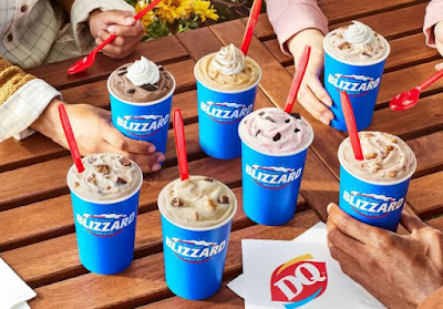 Dairy Queen 2023 fall Blizzard menu.