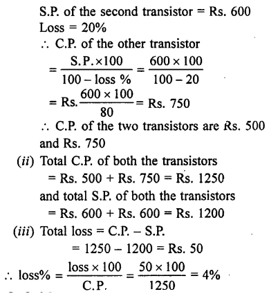 Selina Concise Mathematics class 7 ICSE Solutions Chapter 9 – Profit, Loss and Discount