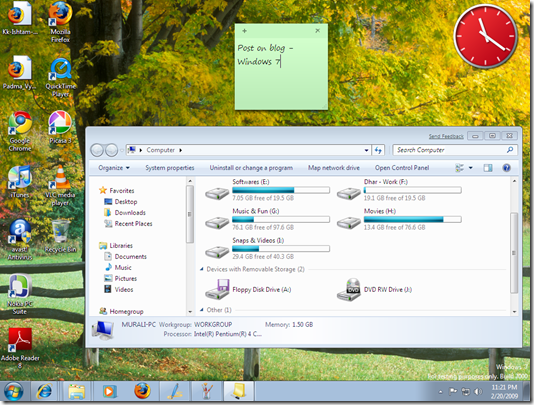 Windows 7 desktop