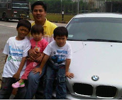 Ayi Muzayini bersama Putra dan Putrinya
