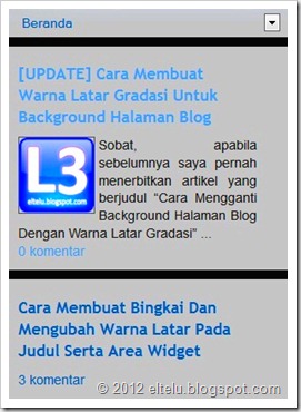 ELTELU - Contoh Headline Artikel Pada Tampilan Default Versi Mobile