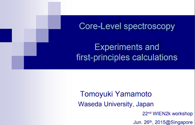 Core-Level spectroscopy: Experiments and first-principles calculations