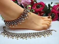 silver anklets tanishq in Angola