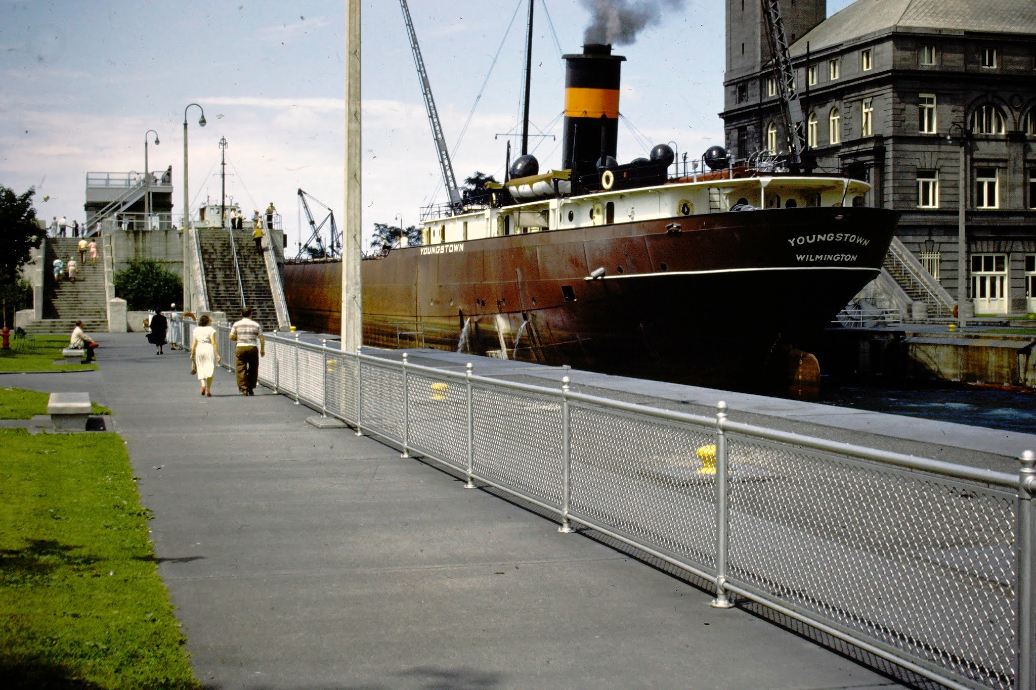 Youngstown going through the Soo Locks