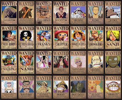  Piece on One Piece Wanted Posters