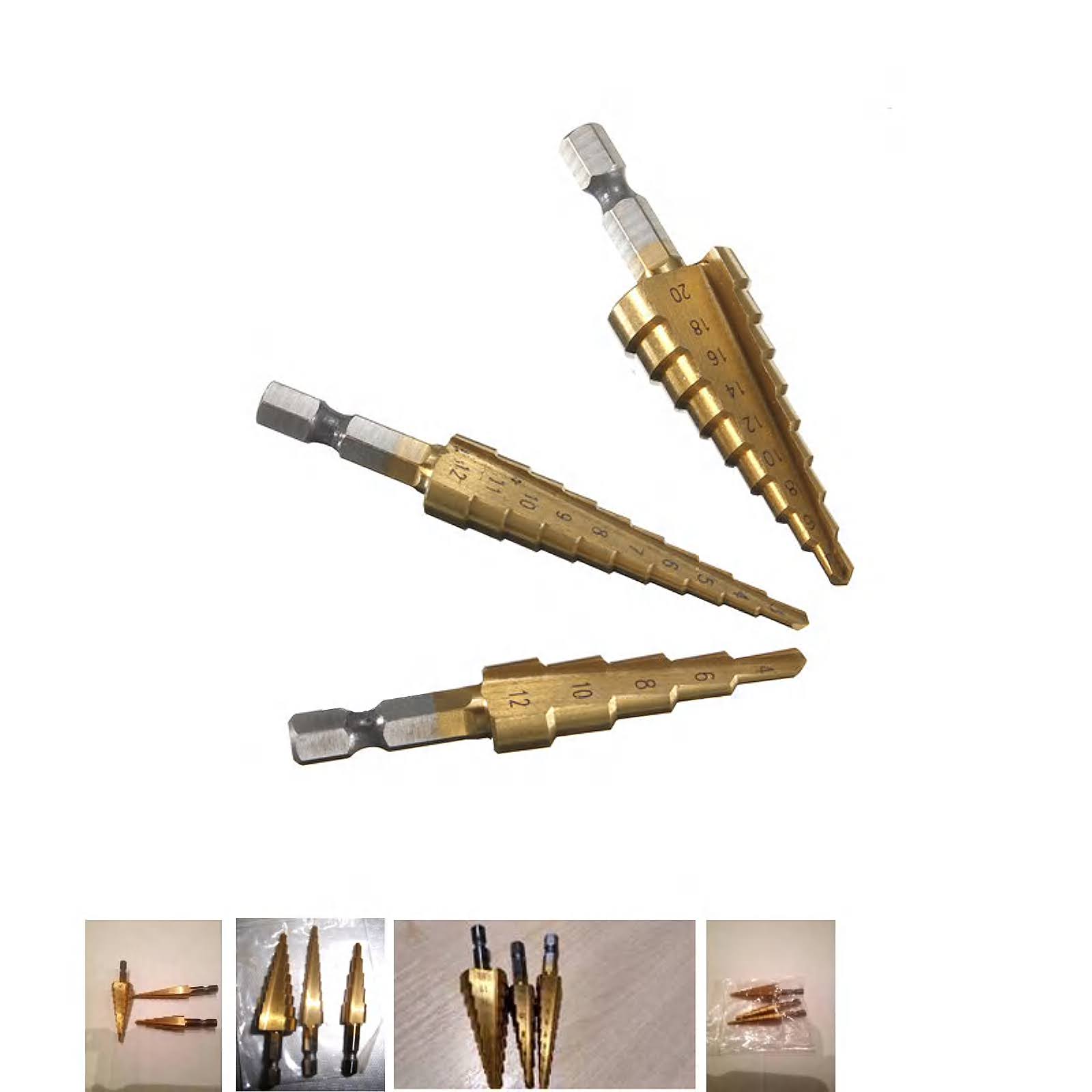 Step Drill Bit Titanium Coated HSS Impact Ready Hown - store