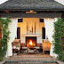 Outdoor rooms and fireplaces