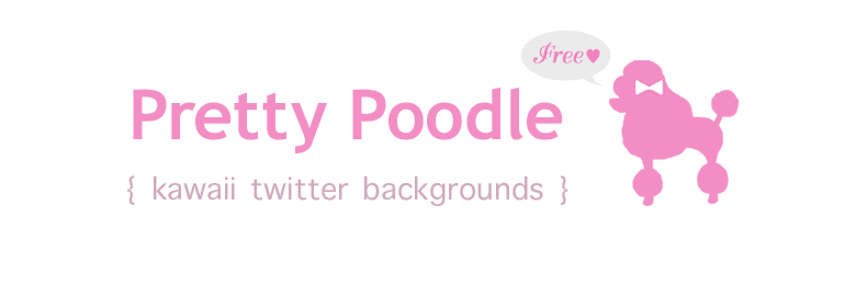 pretty backgrounds for twitter. Pretty Poodle { kawaii twitter