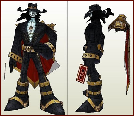 Twisted Fate Papercraft