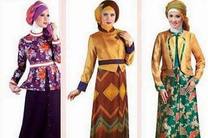 20+ Ide Model Baju Batik Atasan Muslim 2020