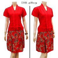 Model Baju Dress Batik terbaru