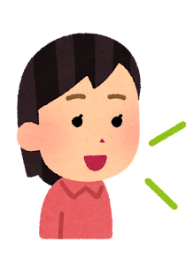 語学の勉強をする人のイラスト（女性・スピーキング）