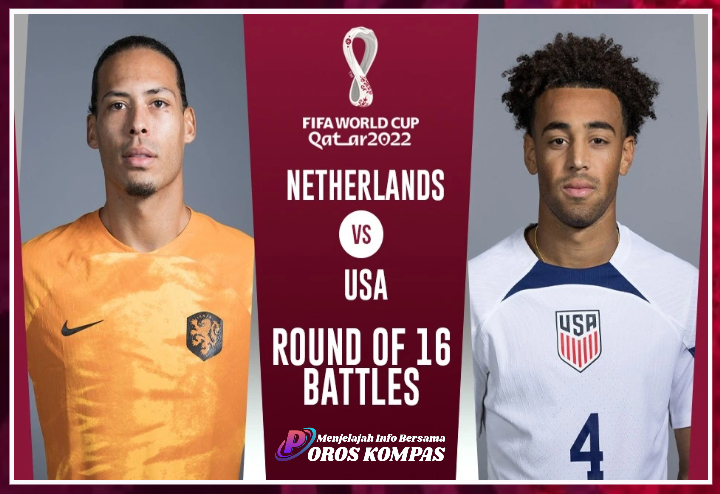 Prediksi Belanda vs USA di Babak 16 Besar Piala Dunia 2022