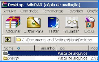 WinRar para descompactar arquivo[imagem]