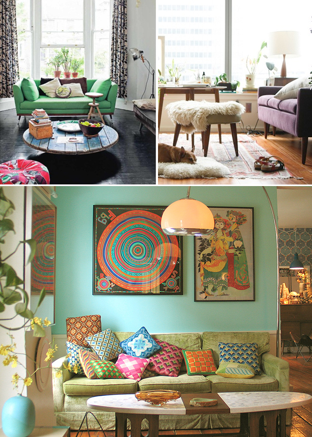 Rooms < $1000: Bohemian-Modern Living Room | Justina Blakeney Est ...